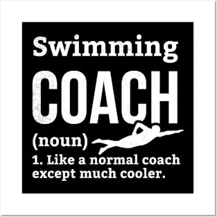 Swimming funny coach definition theme Posters and Art